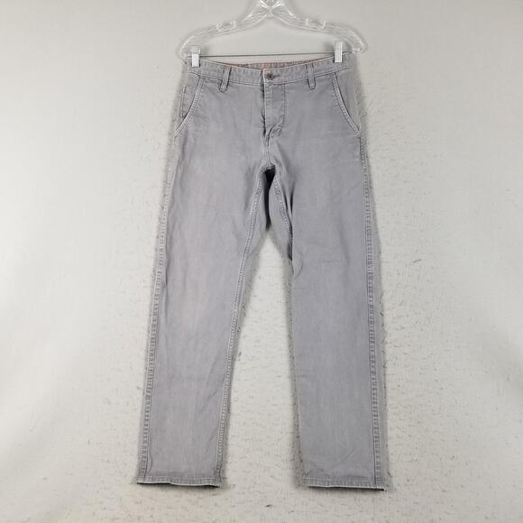 Dockers Pants Mens 29x30 Gray Alpha Collection Athletic Fit Chino Stretch Casual - Picture 1 of 16